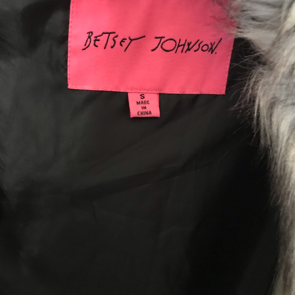 Betsey Johnson Faux Fur Coat